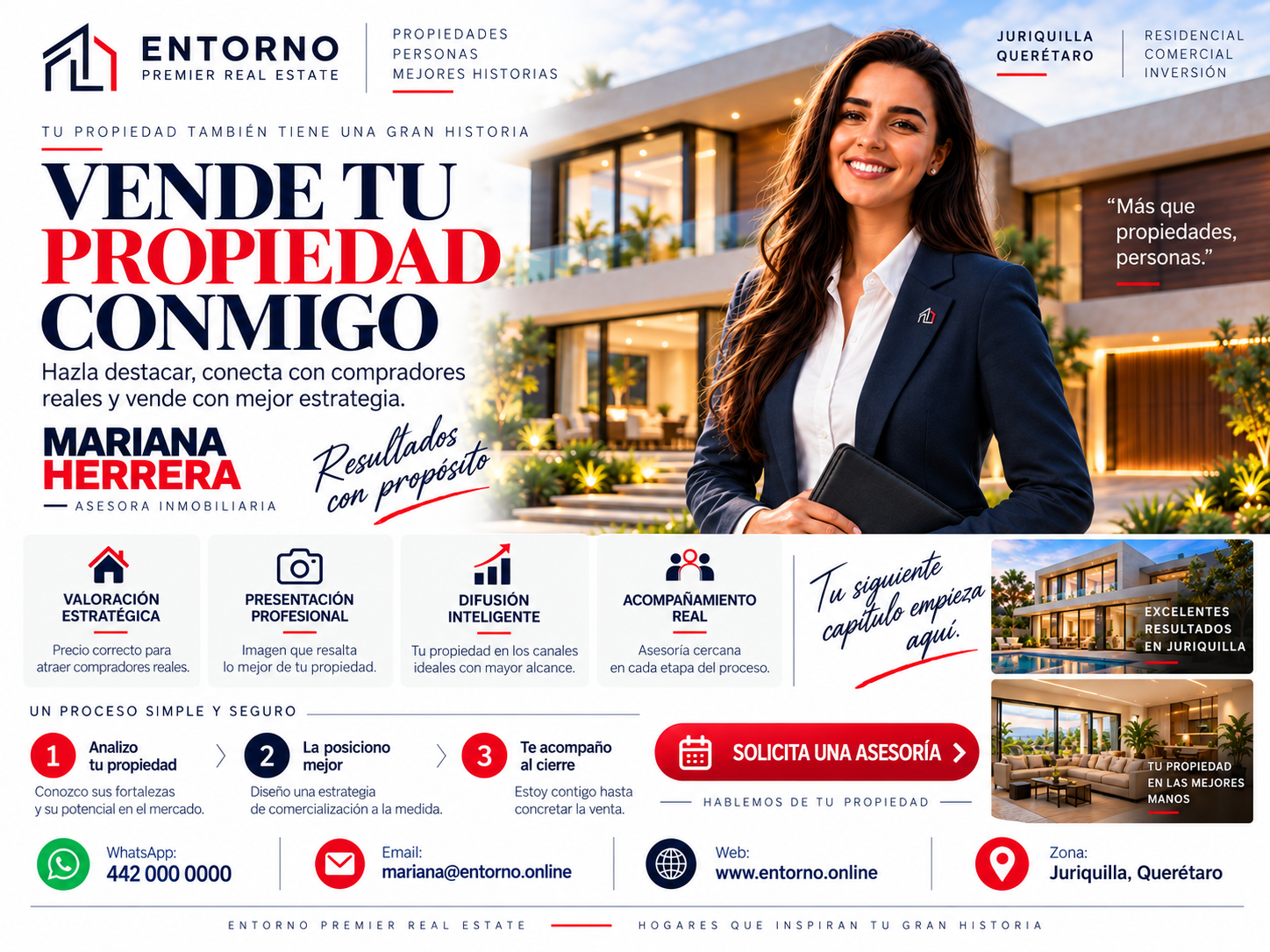 Ejemplo de recepción guiada con opciones de atención